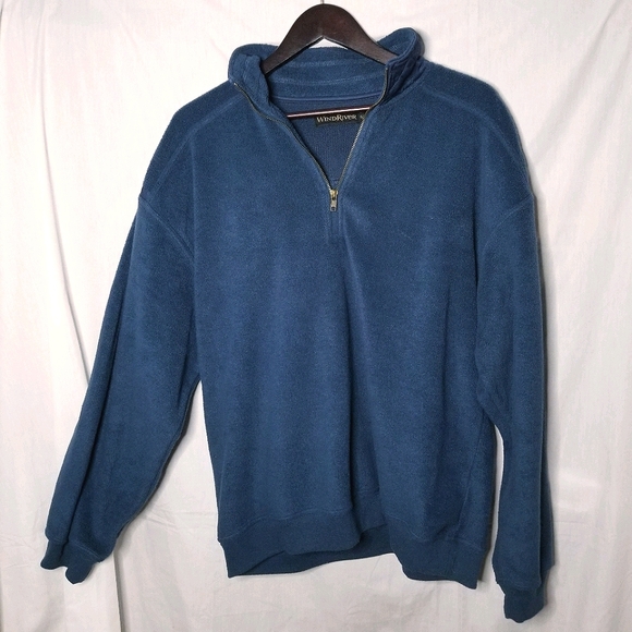 WINDRIVER Other - WINDRIVER blue 1/4 zip pullover sweater quilted L